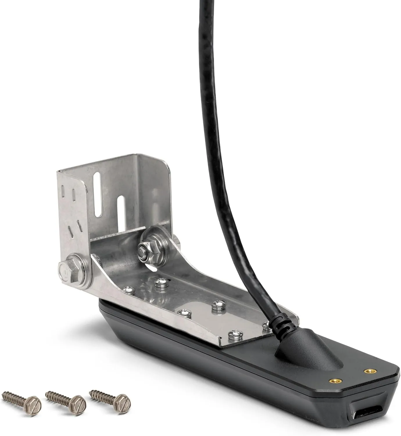 Humminbird XM 14 HW MSI T Transom Transducer for SOLIX with MEGA Side/Down Imaging+ and Dual Spectrum CHIRP Sonar, w/ Temp