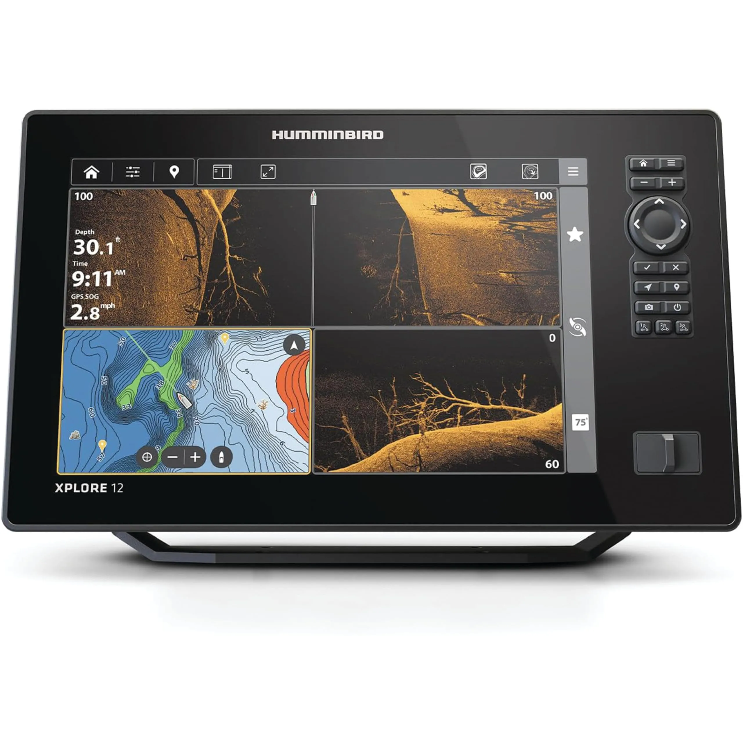 Humminbird XPLORE GPS Fish Finder with MEGA Side Imaging+ & HD Touchscreen