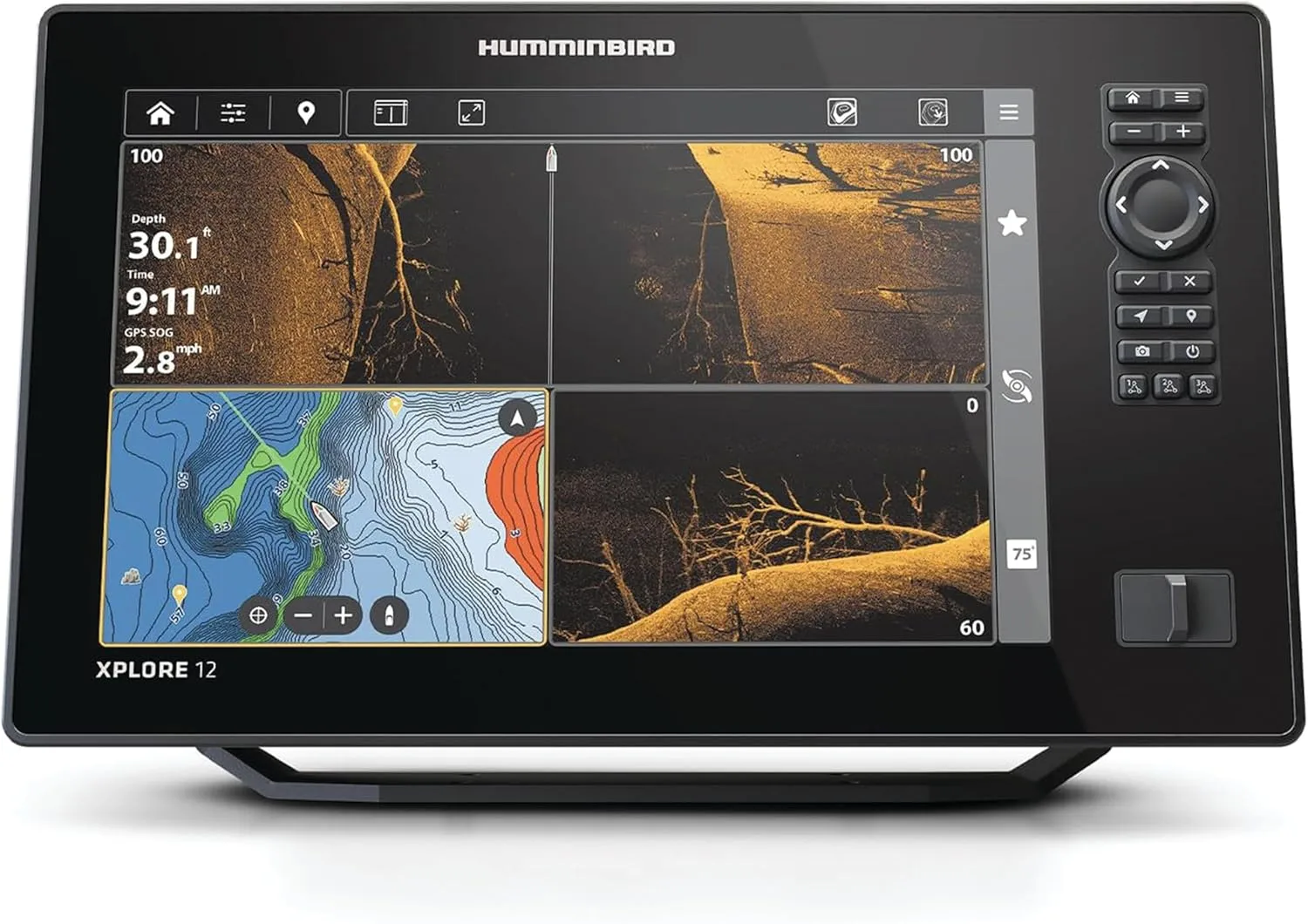 Humminbird XPLORE GPS Fish Finder with MEGA Side Imaging+ & HD Touchscreen