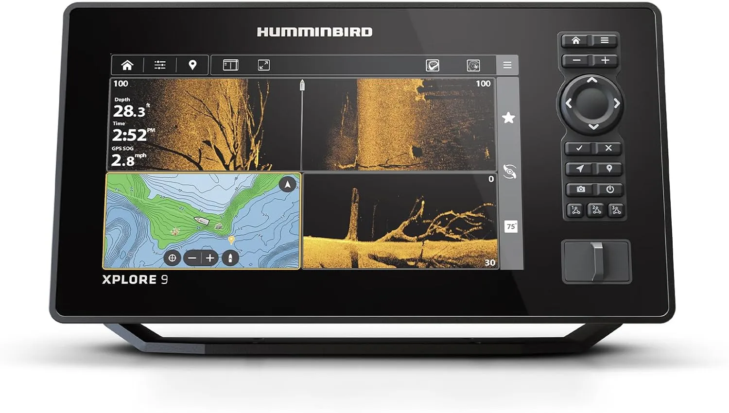 Humminbird XPLORE GPS Fish Finder with MEGA Side Imaging+ & HD Touchscreen