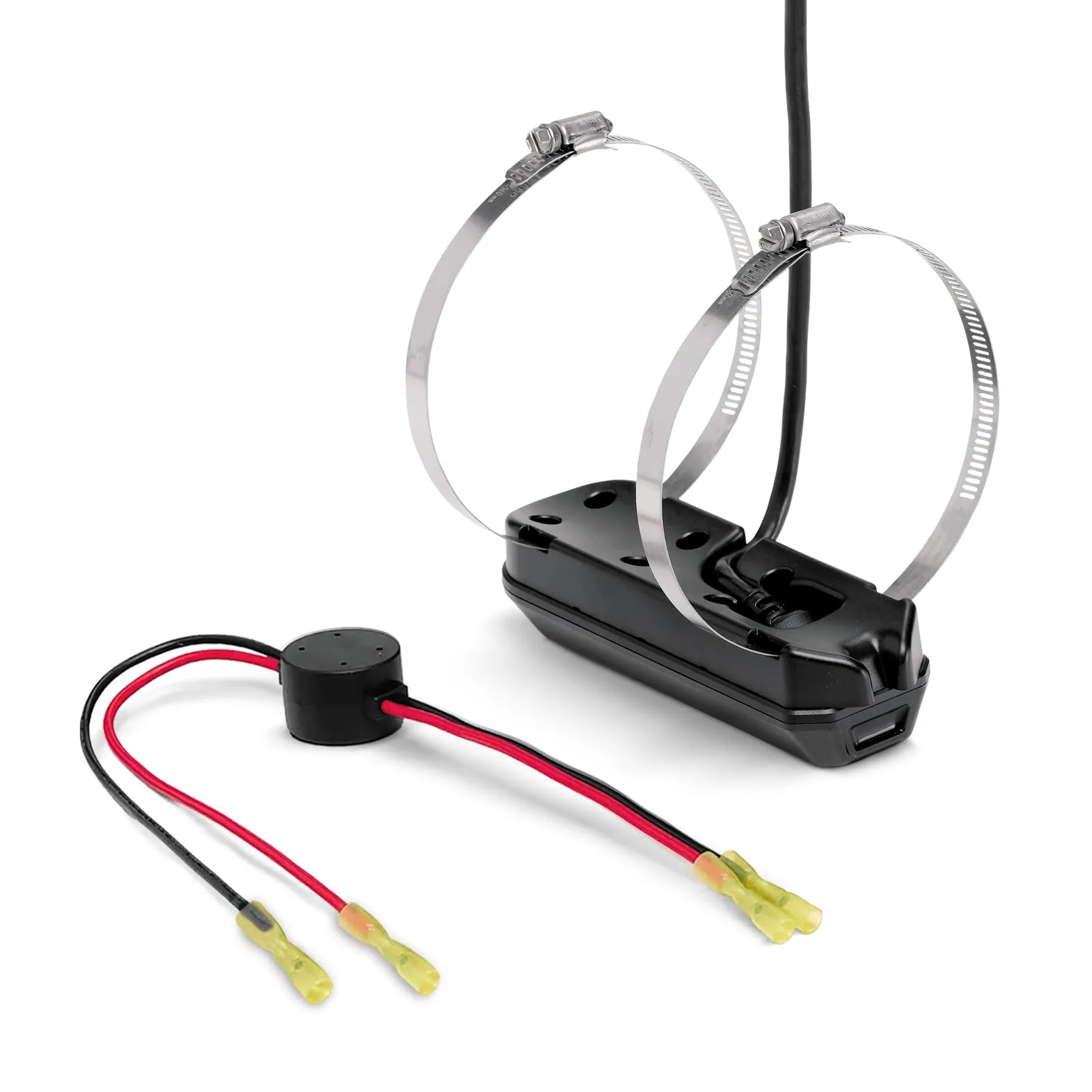 Humminbird Trolling Motor Temperature Transducer for SOLIX with MEGA Down Imaging+ and Dual Spectrum Chirp Sonar – XTM 14 HW MDI T