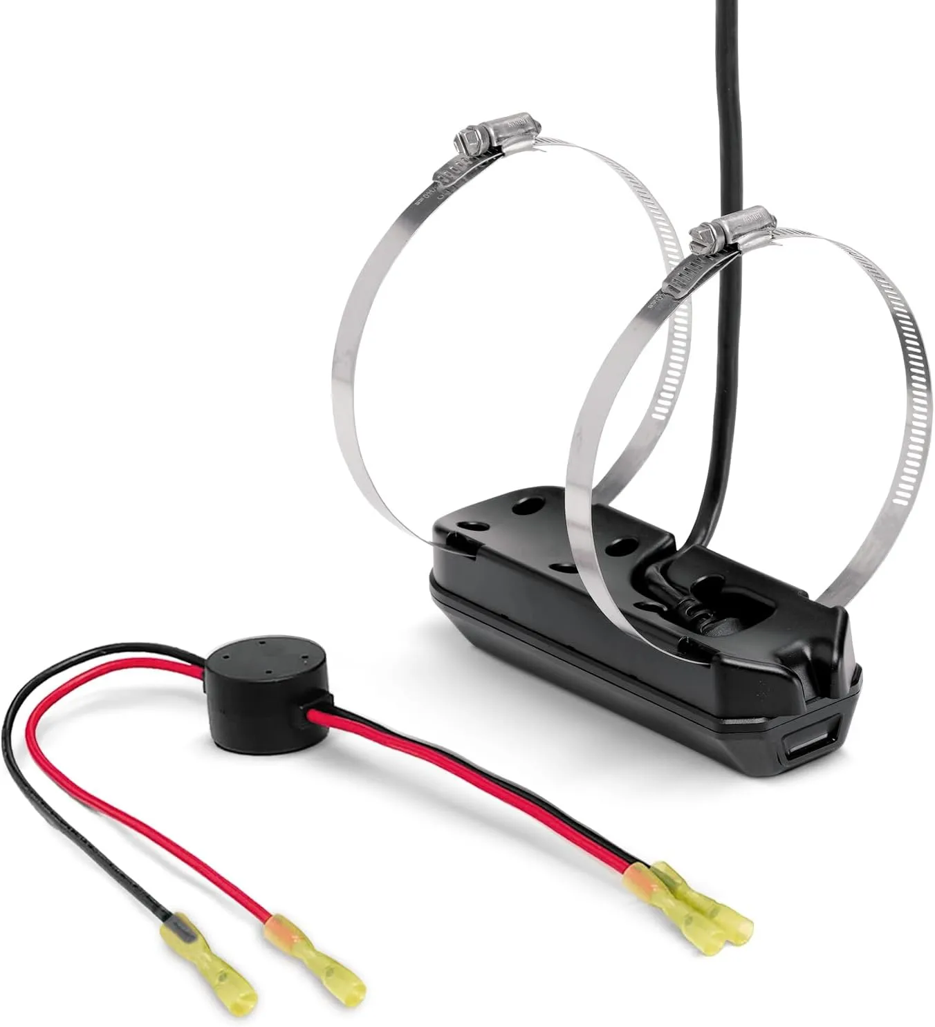 Humminbird Trolling Motor Temperature Transducer for SOLIX with MEGA Down Imaging+ and Dual Spectrum Chirp Sonar – XTM 14 HW MDI T