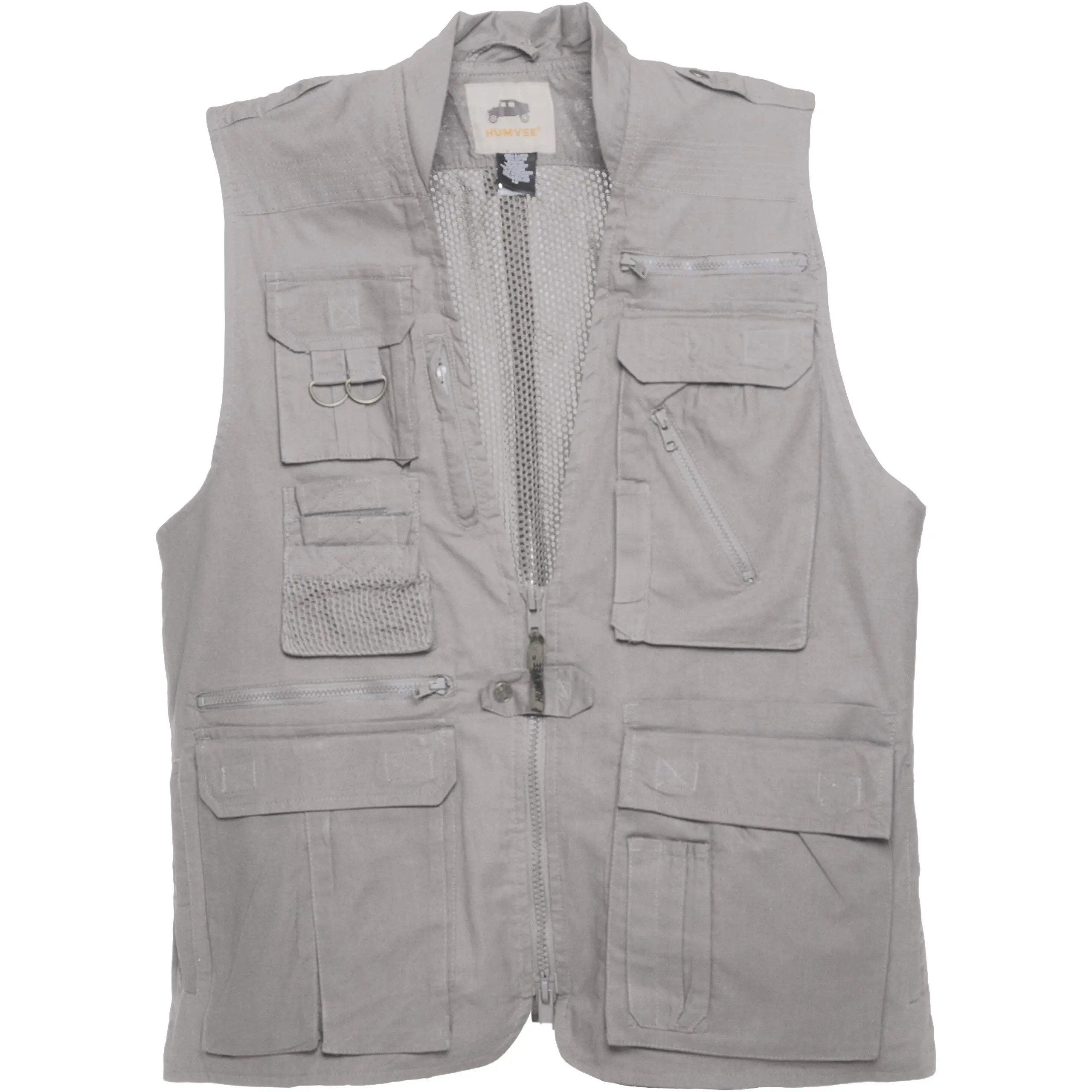 CAMPCO Humvee Utility Safari Vest - 100% Cotton Tactical Travel Vest