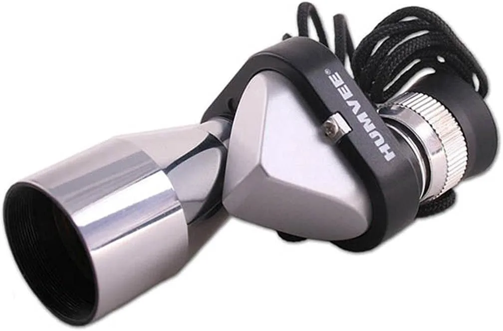 Campco Humvee 8x20 Monocular - Folding Stainless Steel Monocular with Anti-Reflective Lens, Silver