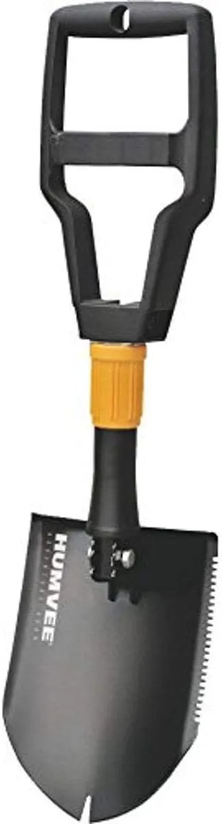 Humvee CampCo Folding Shovel, Nail Puller & Sawtooth, Survival Gear, Military Style, Snow Shovel, Camping Gear, Tactical