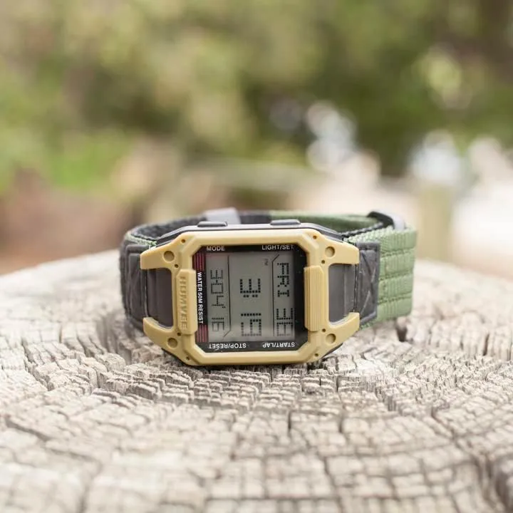 Humvee Recon Digital Military Watch with Nylon Strap