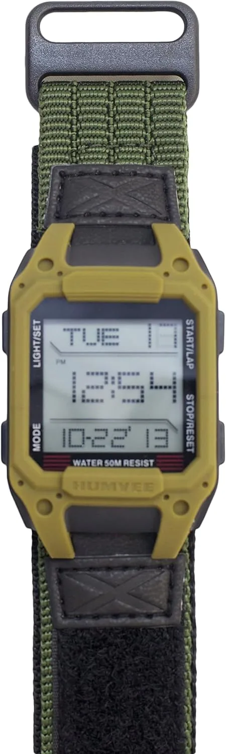 Humvee Recon Digital Military Watch with Nylon Strap
