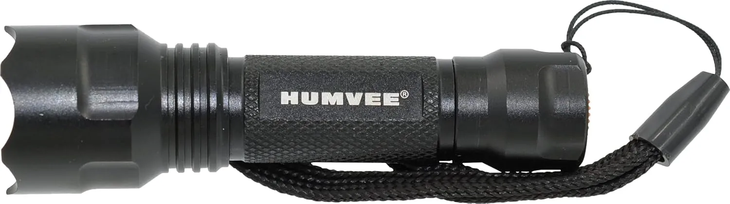 Humvee HMV-RCN-RM1 Recon Mission Kit with Digital Watch, Knife and Tactical LED Flashlight, Black and Tan