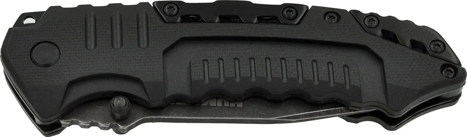 Humvee HMV-RCN-RM1 Recon Mission Kit with Digital Watch, Knife and Tactical LED Flashlight, Black and Tan
