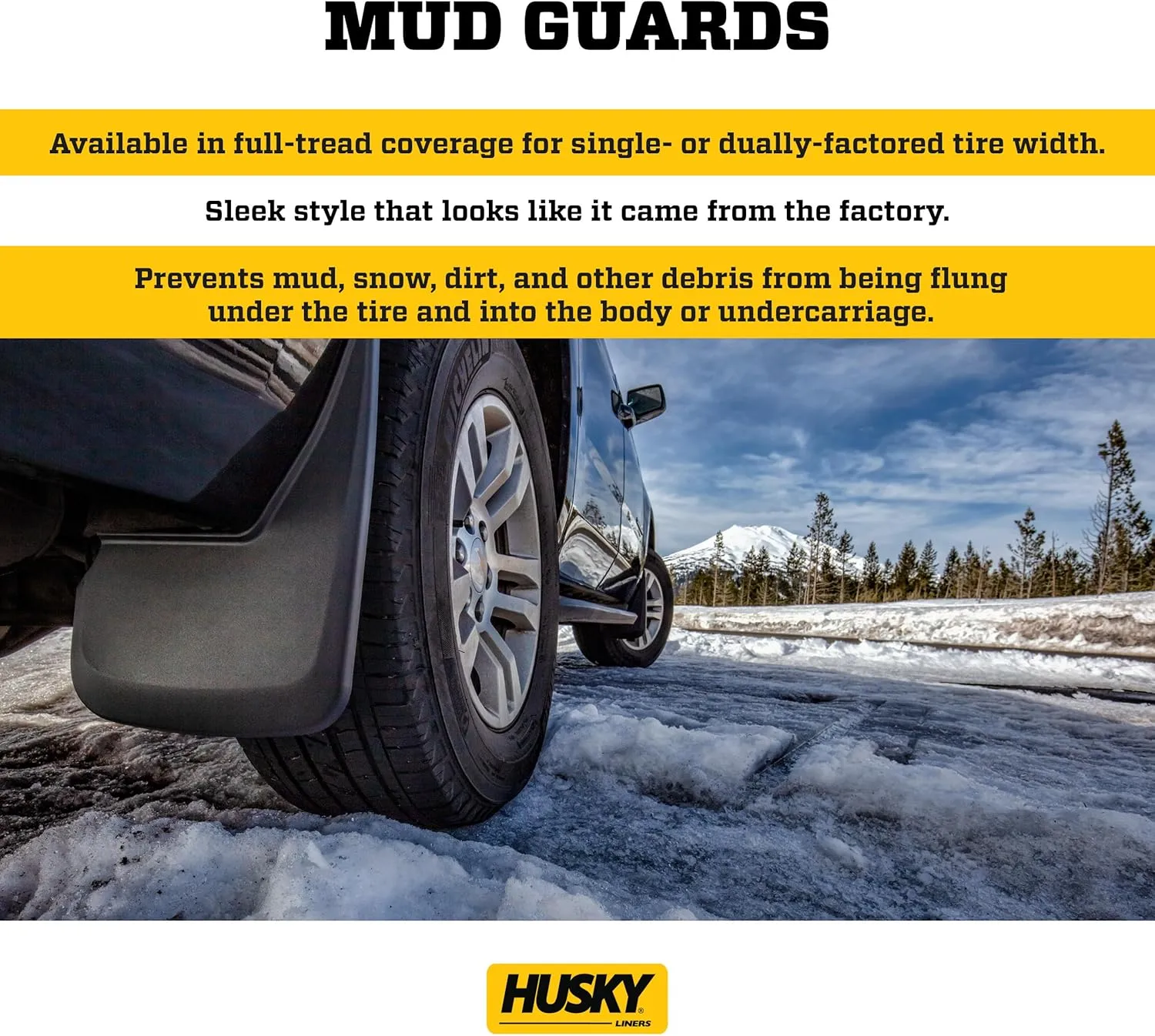 HUSKY LINERS Mud Guards (Vehicle-Specific) for 2007-2013 Silverado & 2007-2014 Sierra