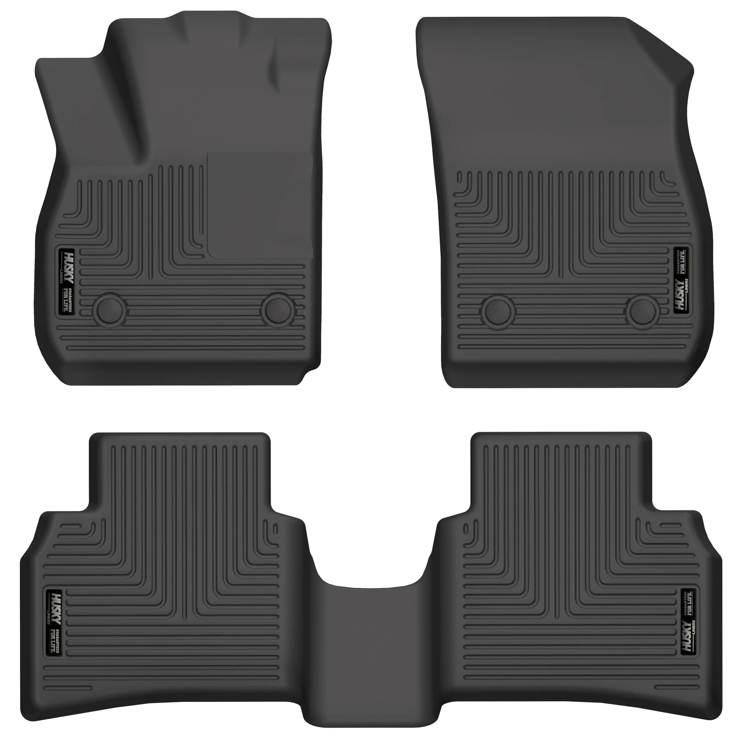 Husky Liners Weatherbeater Floor Mats | Fits 2021-2024 Buick Envision | Front & 2nd Row, 3-pc Black - 95201
