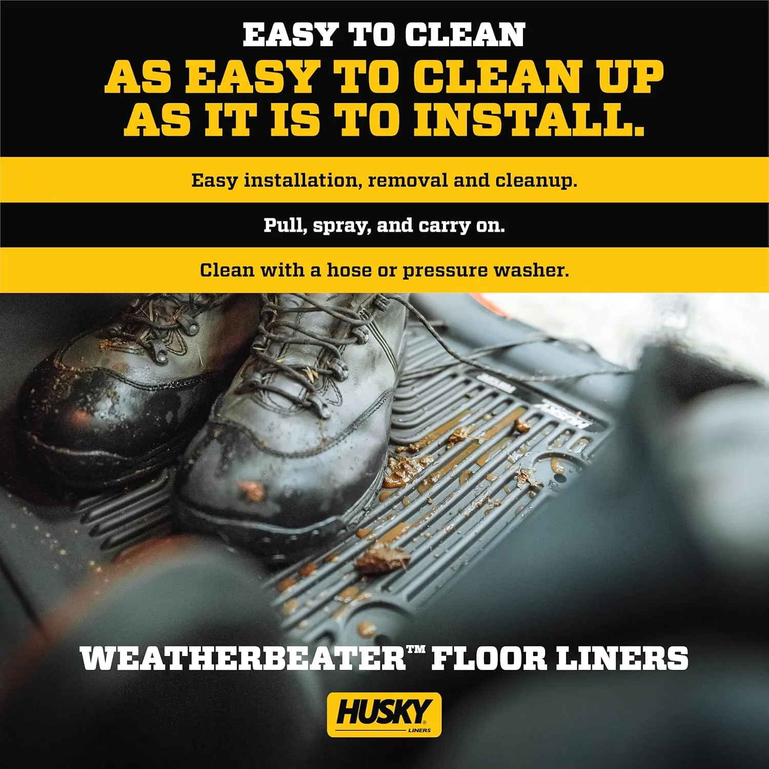 Husky Liners Weatherbeater Floor Liners | Fits 2022-2026 Nissan Frontier