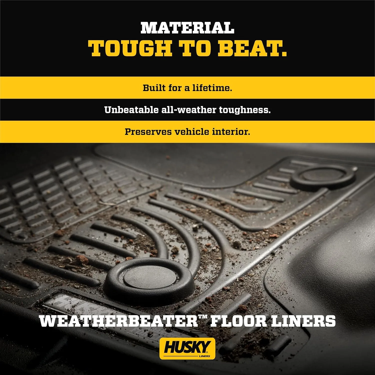 Husky Liners Weatherbeater Floor Liners | Fits 2022-2026 Nissan Frontier