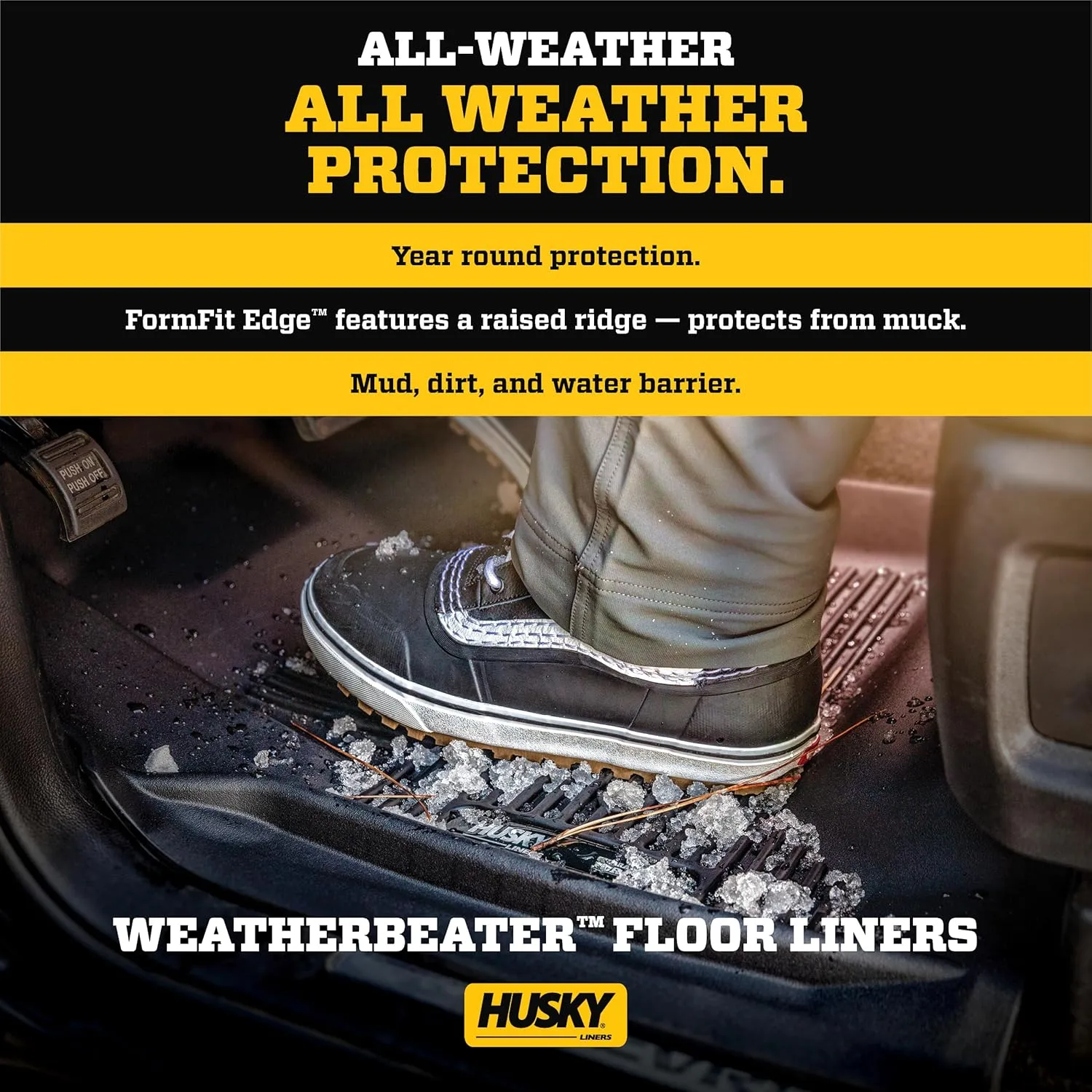 Husky Liners Weatherbeater Floor Liners | Fits 2022-2026 Nissan Frontier