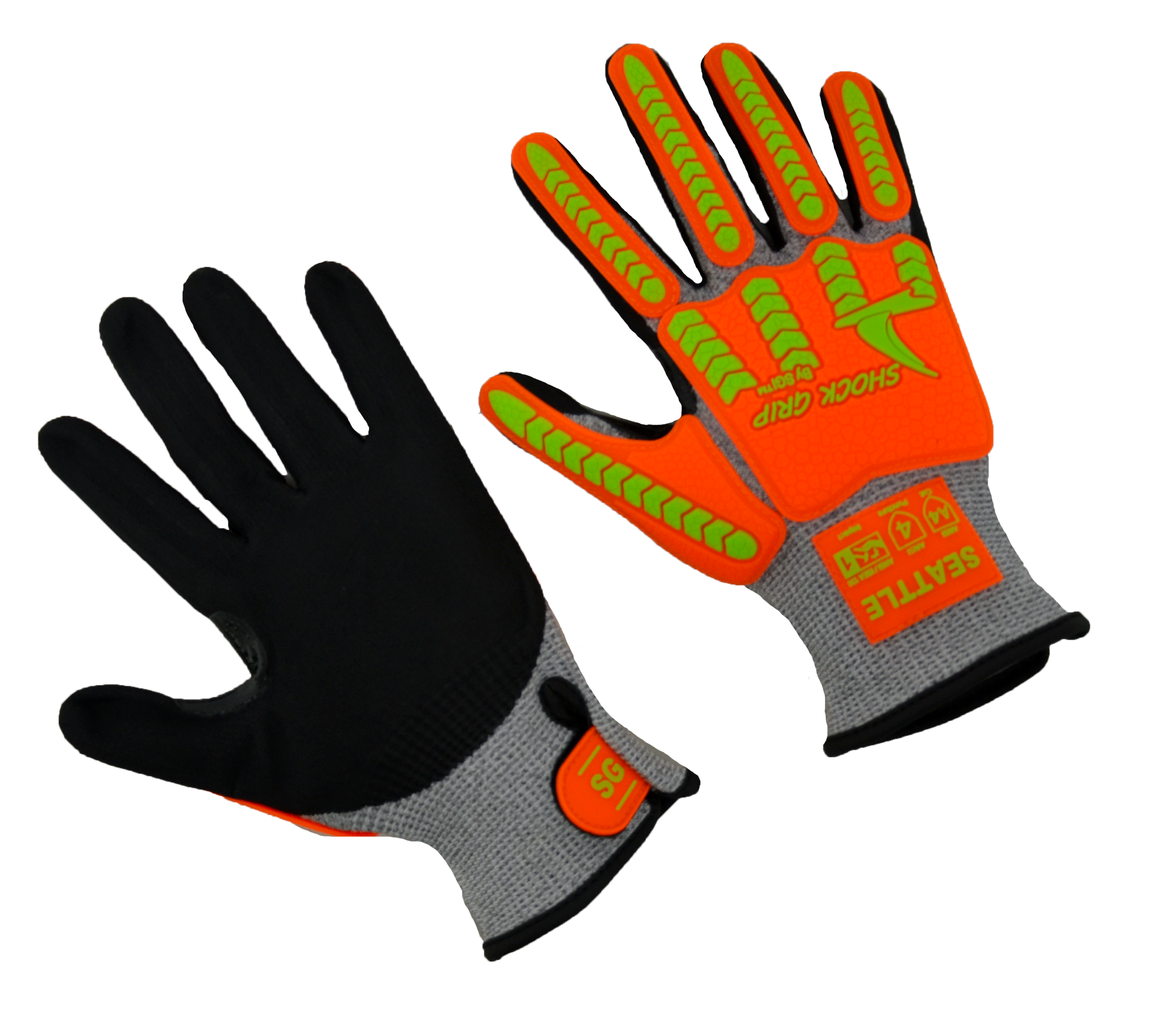 A4, Nitrile Palm, Impact 1 Hi-Vis Work Gloves