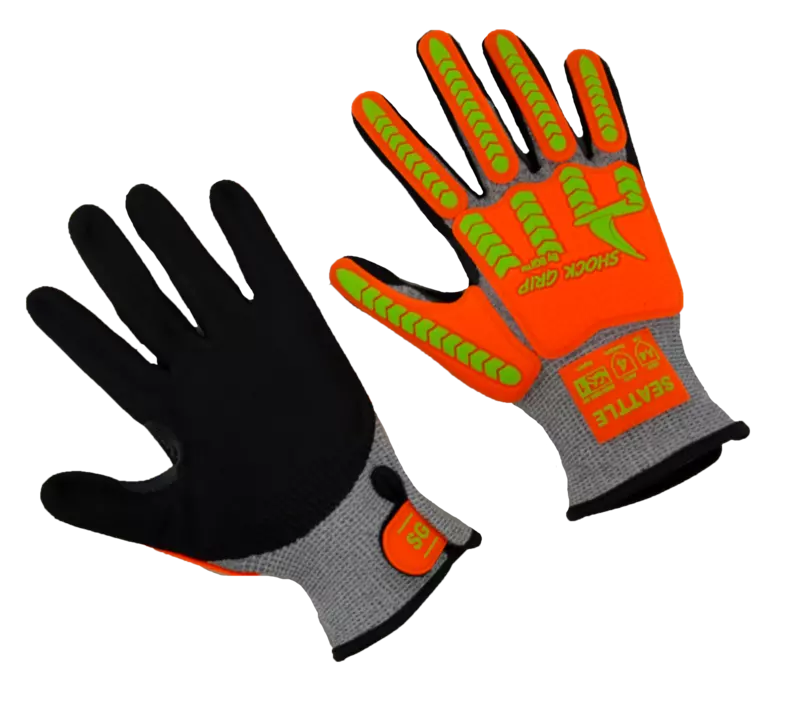 A4, Nitrile Palm, Impact 1 Hi-Vis Work Gloves