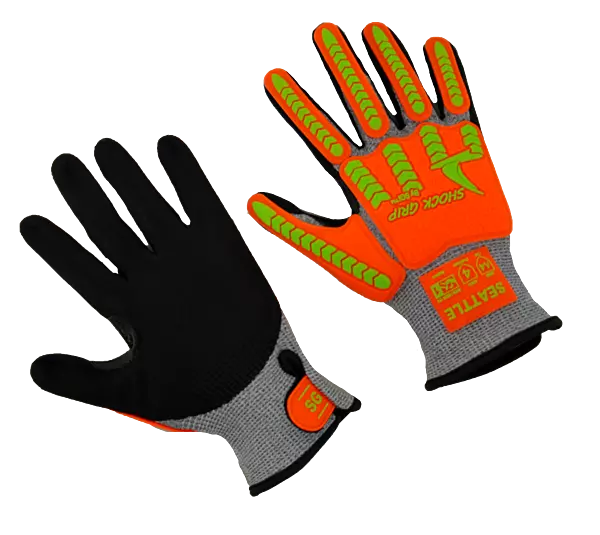 Lightweight A4 cut resistant, nitrile palm, impact 1