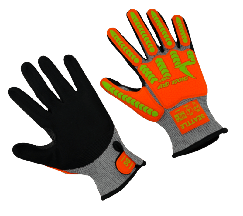 Lightweight A4 cut resistant, nitrile palm, impact 1