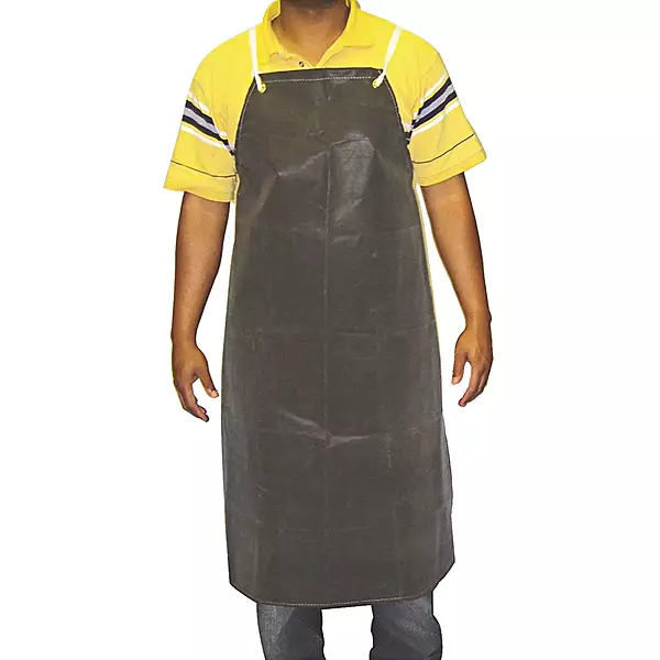Hycar Aprons - 35"x45" black hycar apron w/cloth backing