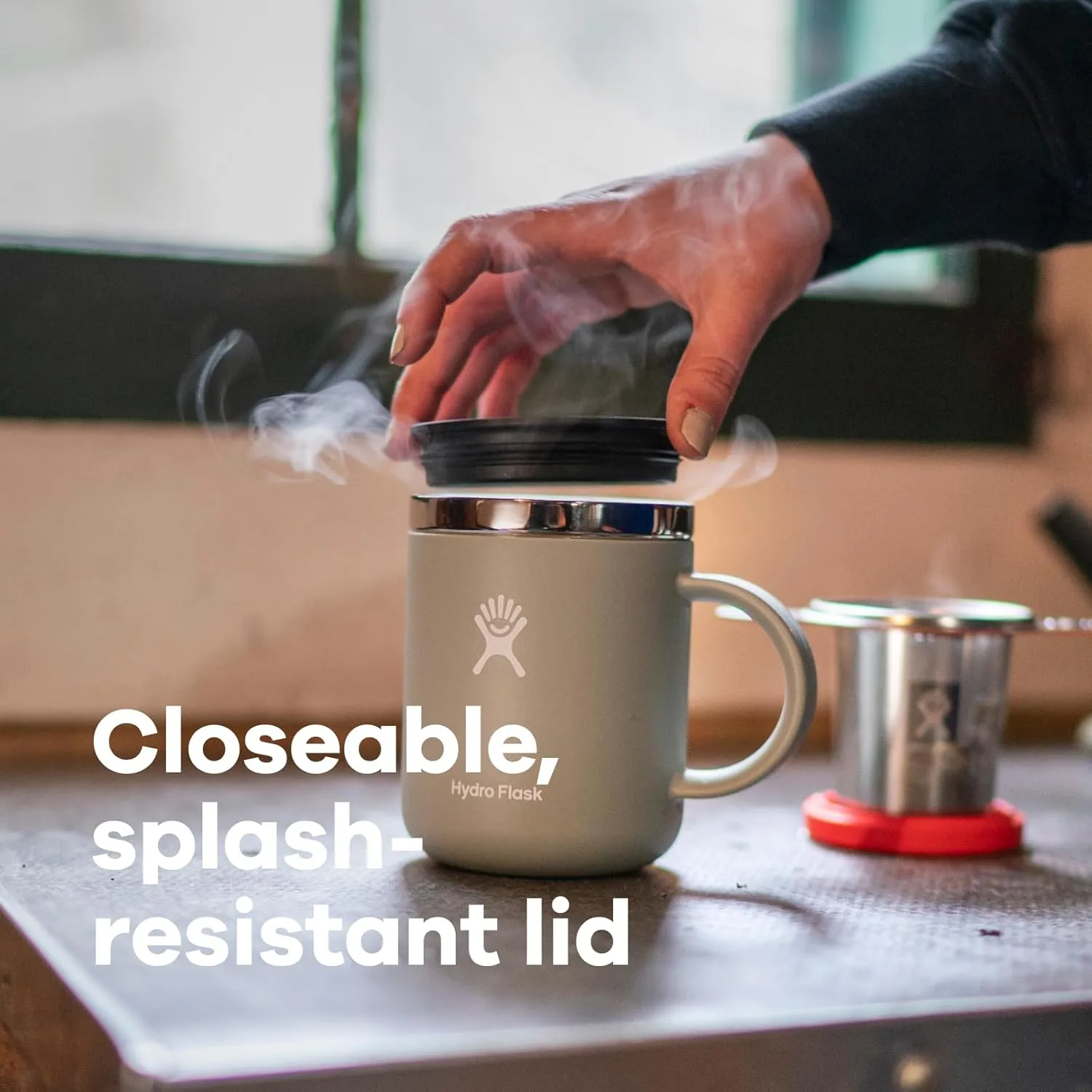 Hydro Flask Insulated Stainless Steel Mug with TempShield and Press-In Lid