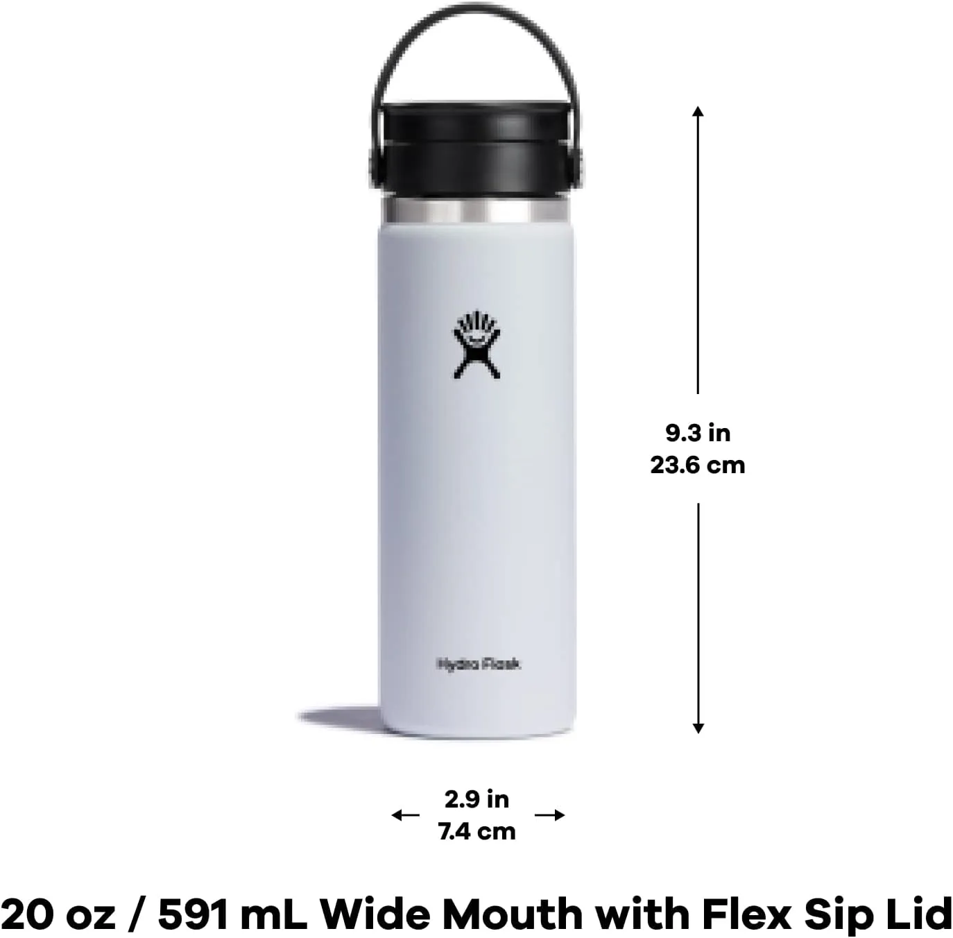 HYDRO FLASK Wide Mouth Insulated Bottle with Flex Sip Lid