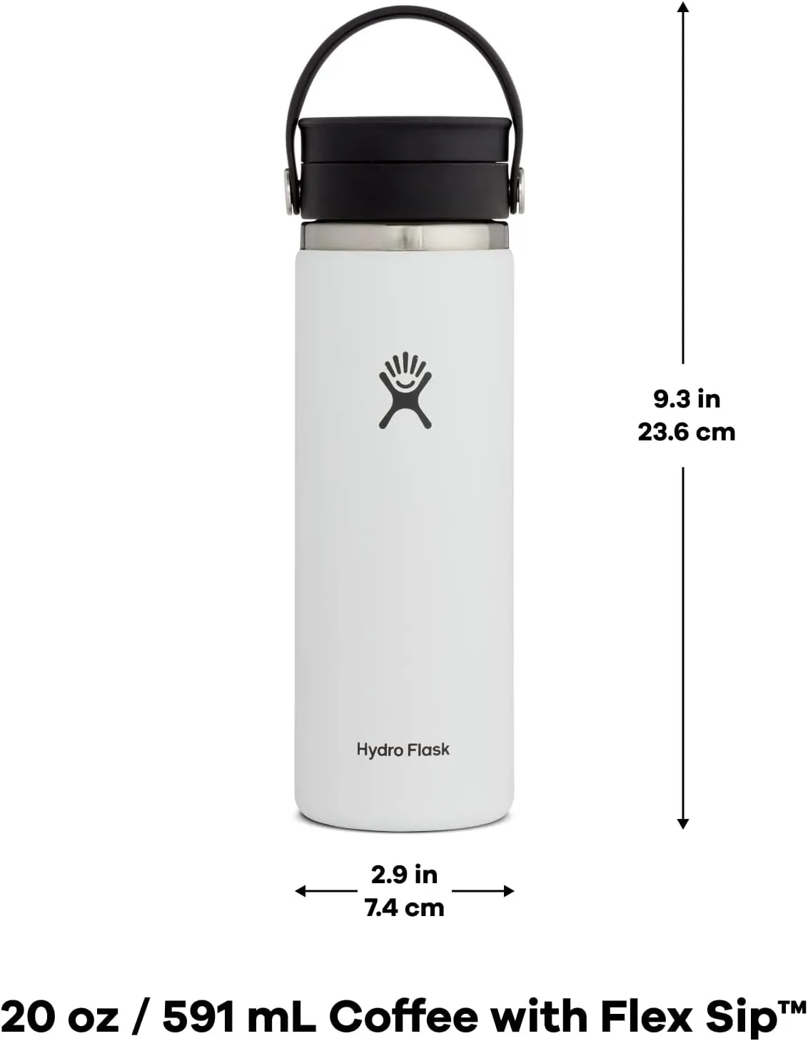 HYDRO FLASK Wide Mouth Insulated Bottle with Flex Sip Lid