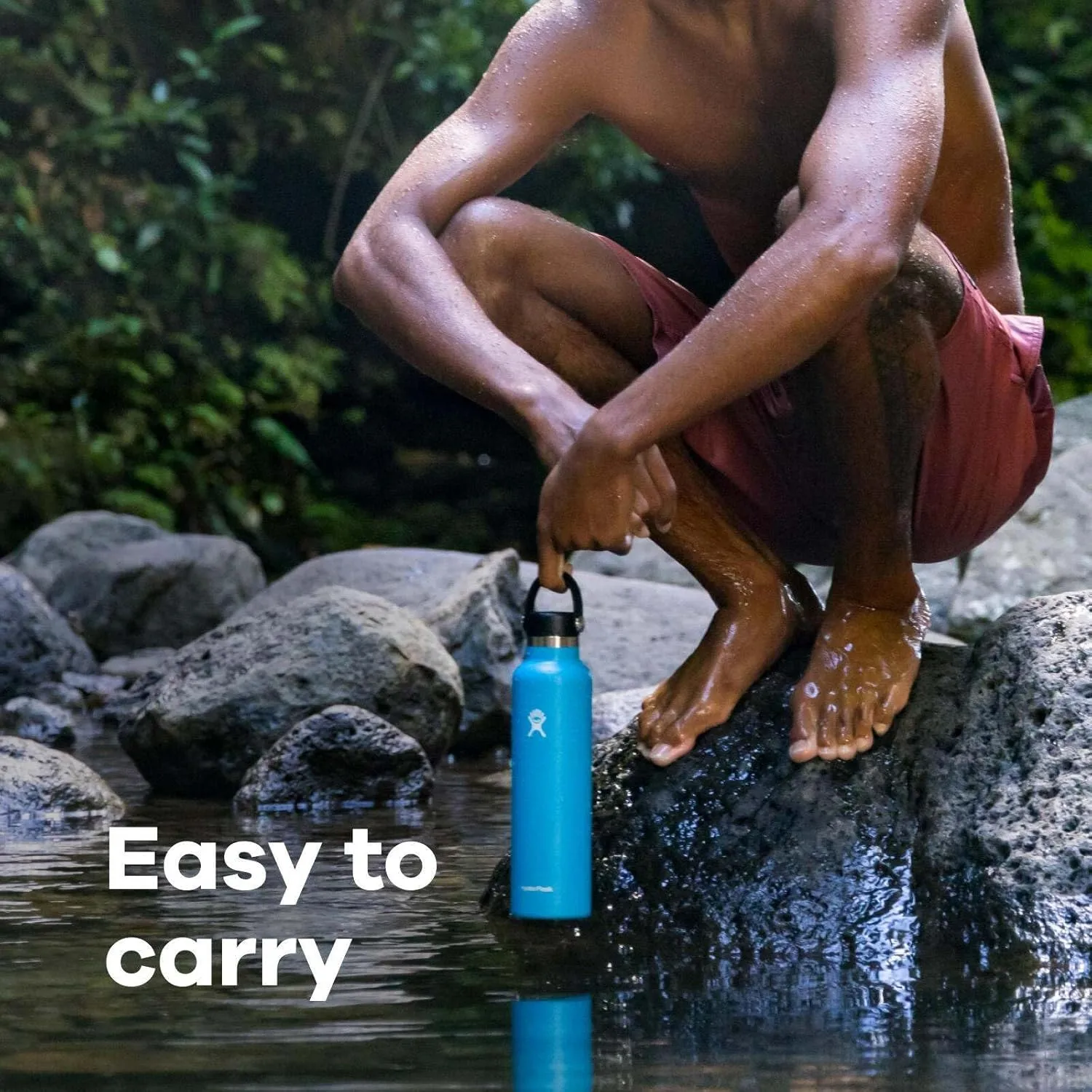 HYDRO FLASK Standard Mouth Insulated Stainless Steel Water Bottle with Flex Cap