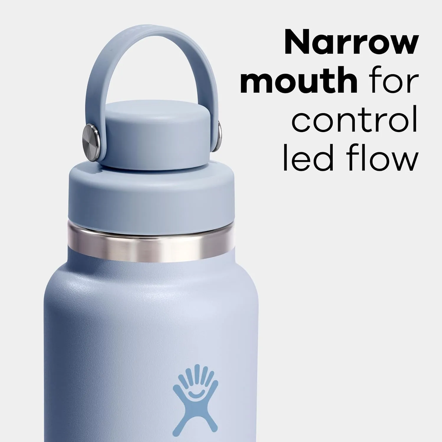 Hydro Flask Water Bottle - Insulated Stainless Steel - Wide Mouth Flex Chug Lid, Non Spill, Leakproof in 24 Oz Trillium Pink