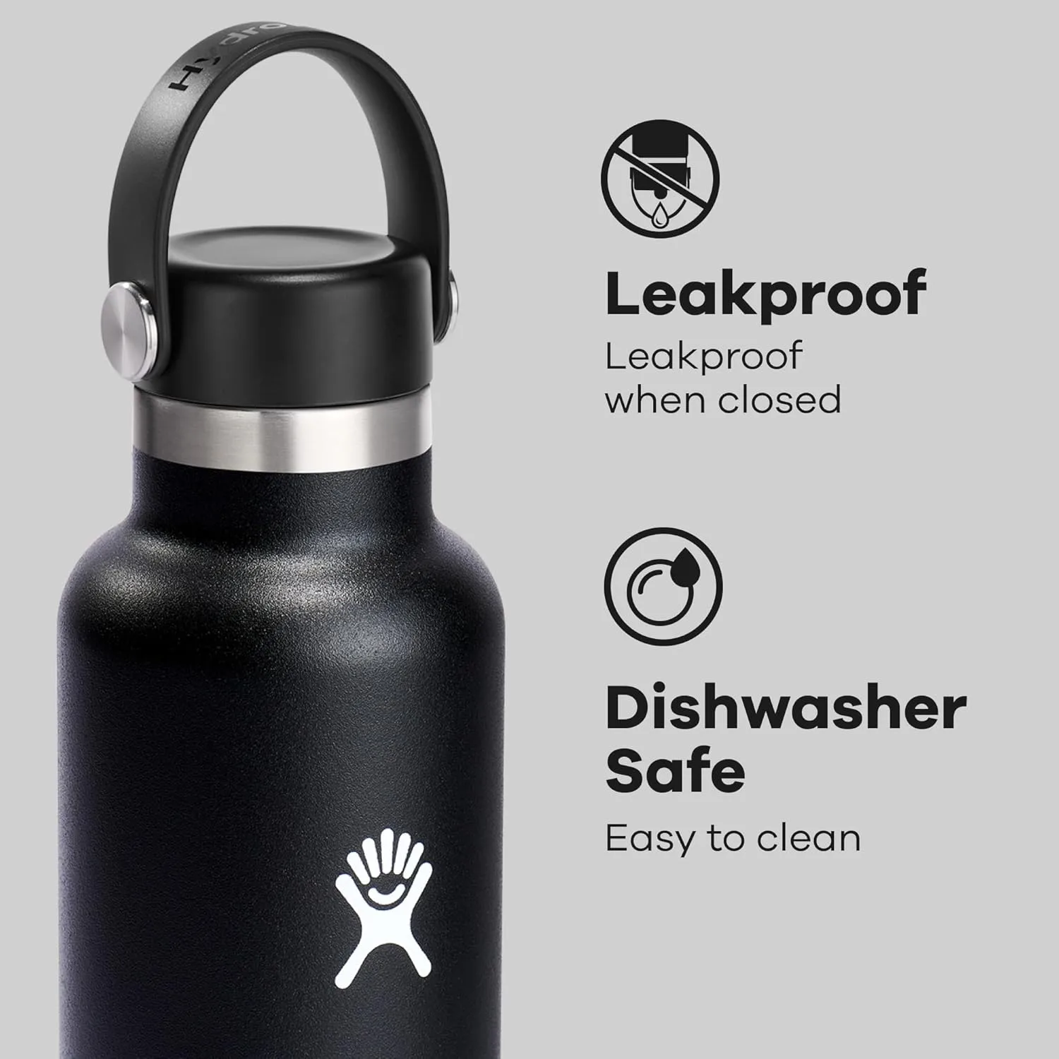 Hydro Flask Standard Mouth Insulated Stainless Steel Water Bottle with Flex Cap