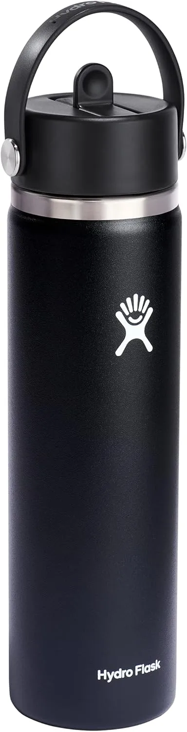 Hydro Flask Wide Mouth Flex Straw Cap Bottle - Insulated Stainless Steel