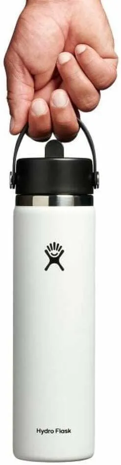 Hydro Flask Wide Mouth Flex Straw Cap Bottle - Insulated Stainless Steel