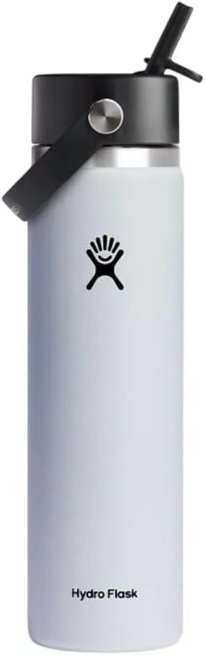 Hydro Flask Wide Mouth Flex Straw Cap Bottle - Insulated Stainless Steel
