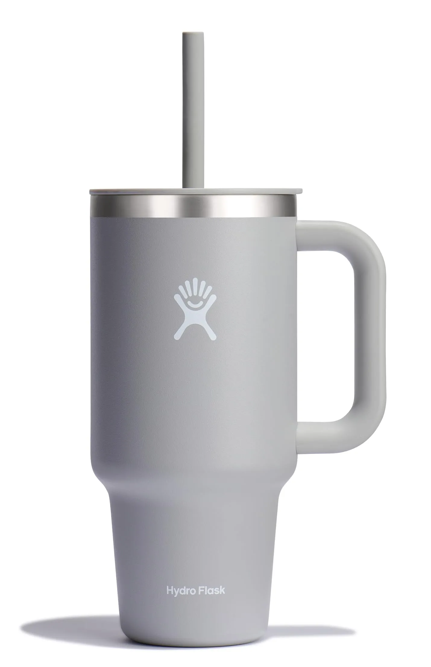 Hydro Flask Travel Tumbler with Handle, Lid and Straw - Insulated Stainless Steel