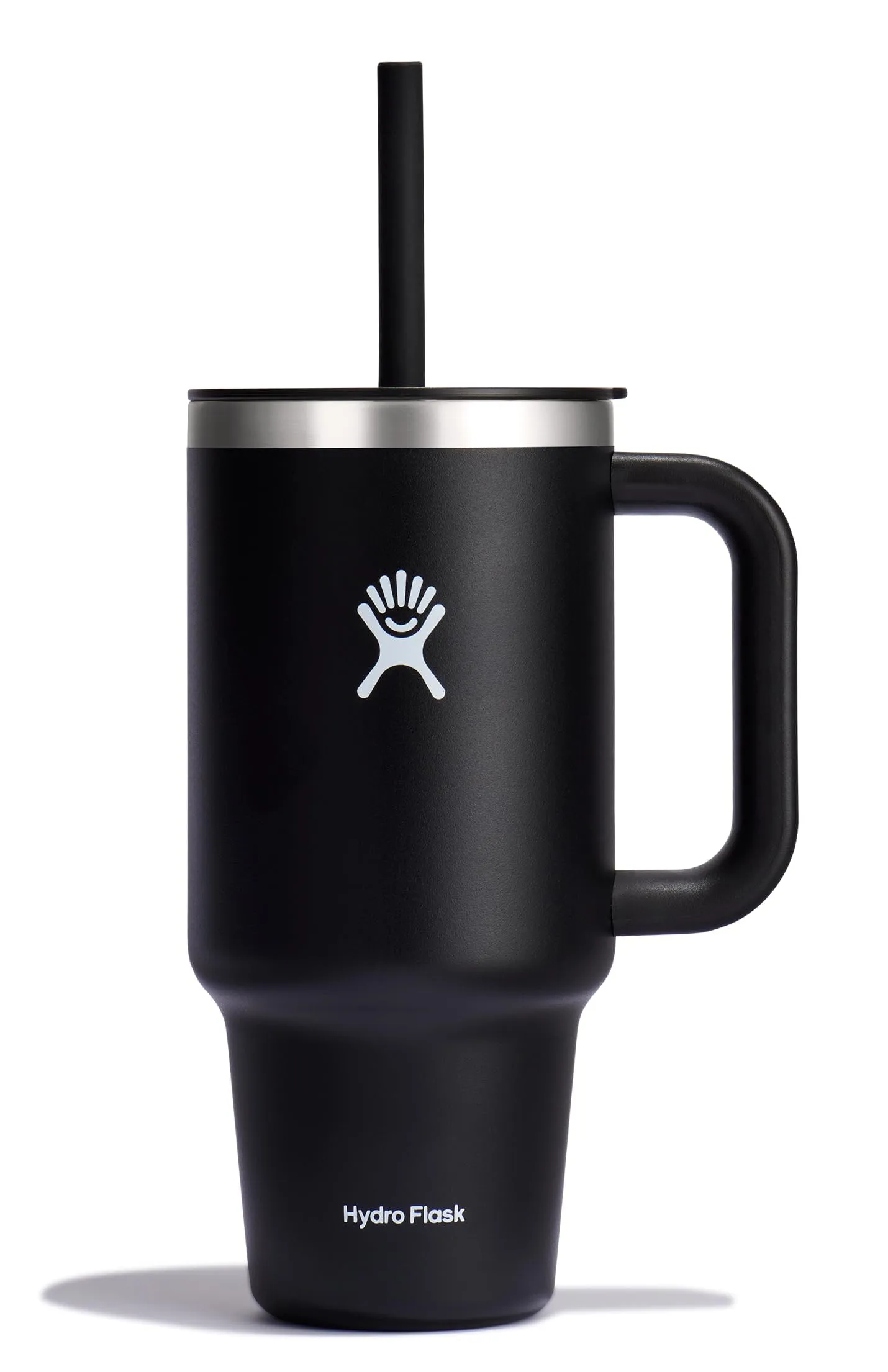 Hydro Flask Travel Tumbler with Handle, Lid and Straw - Insulated Stainless Steel