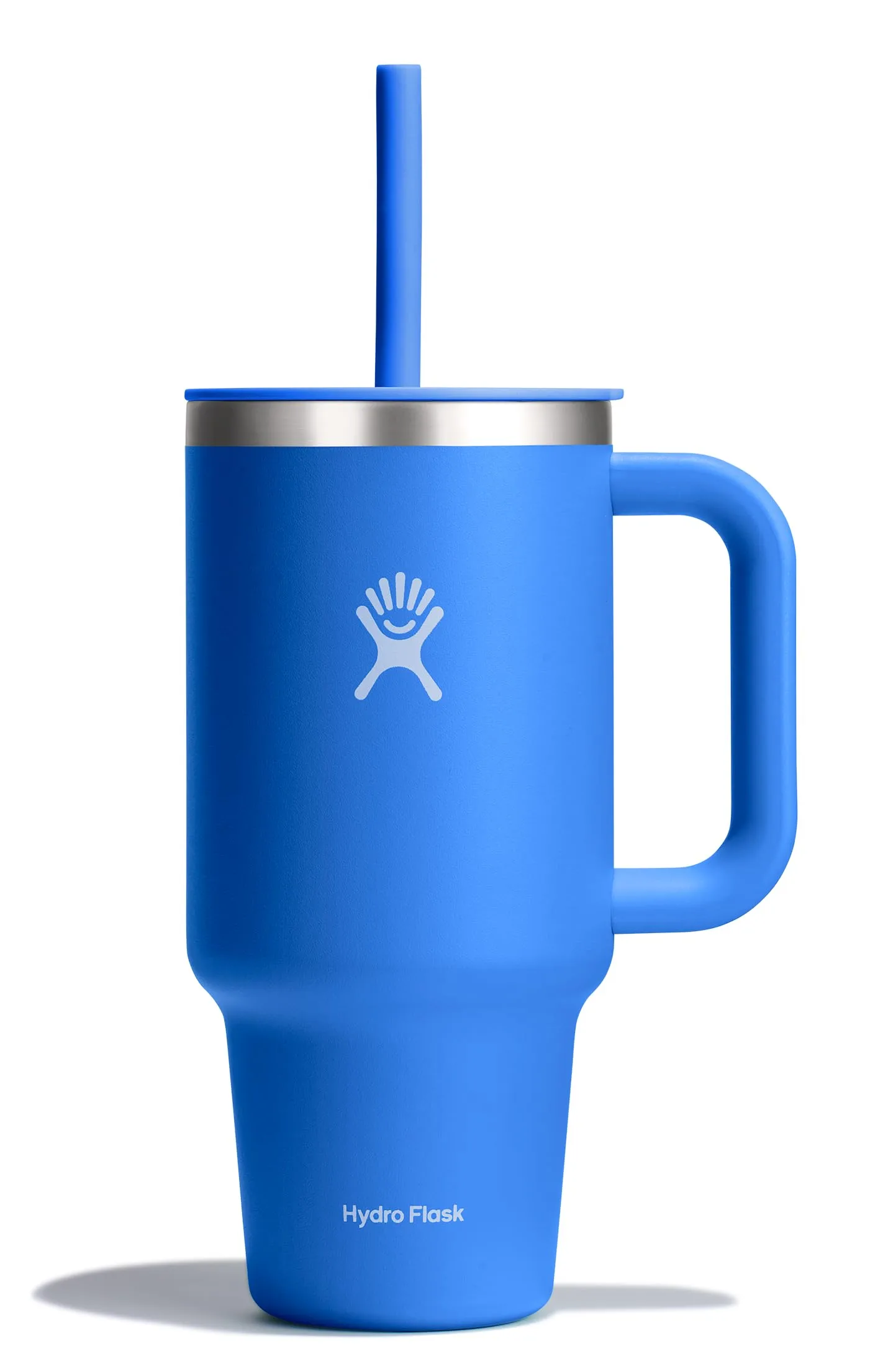 HYDRO FLASK Travel Tumbler with Handle, Lid and Straw - Insulated Stainless Steel