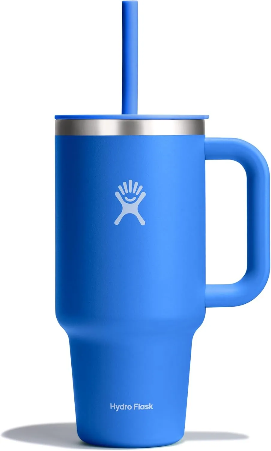 HYDRO FLASK Travel Tumbler with Handle, Lid and Straw - Insulated Stainless Steel