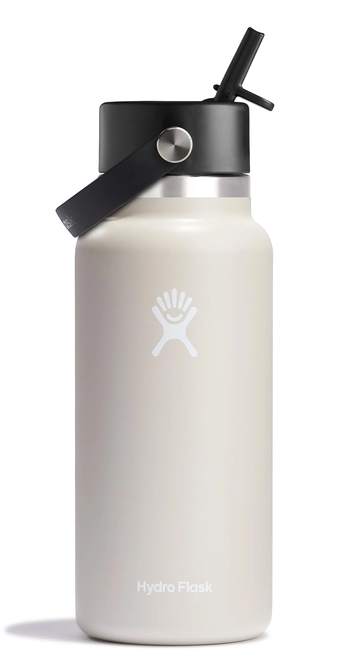 HYDRO FLASK Wide Mouth Flex Straw Cap Bottle - Insulated Stainless Steel