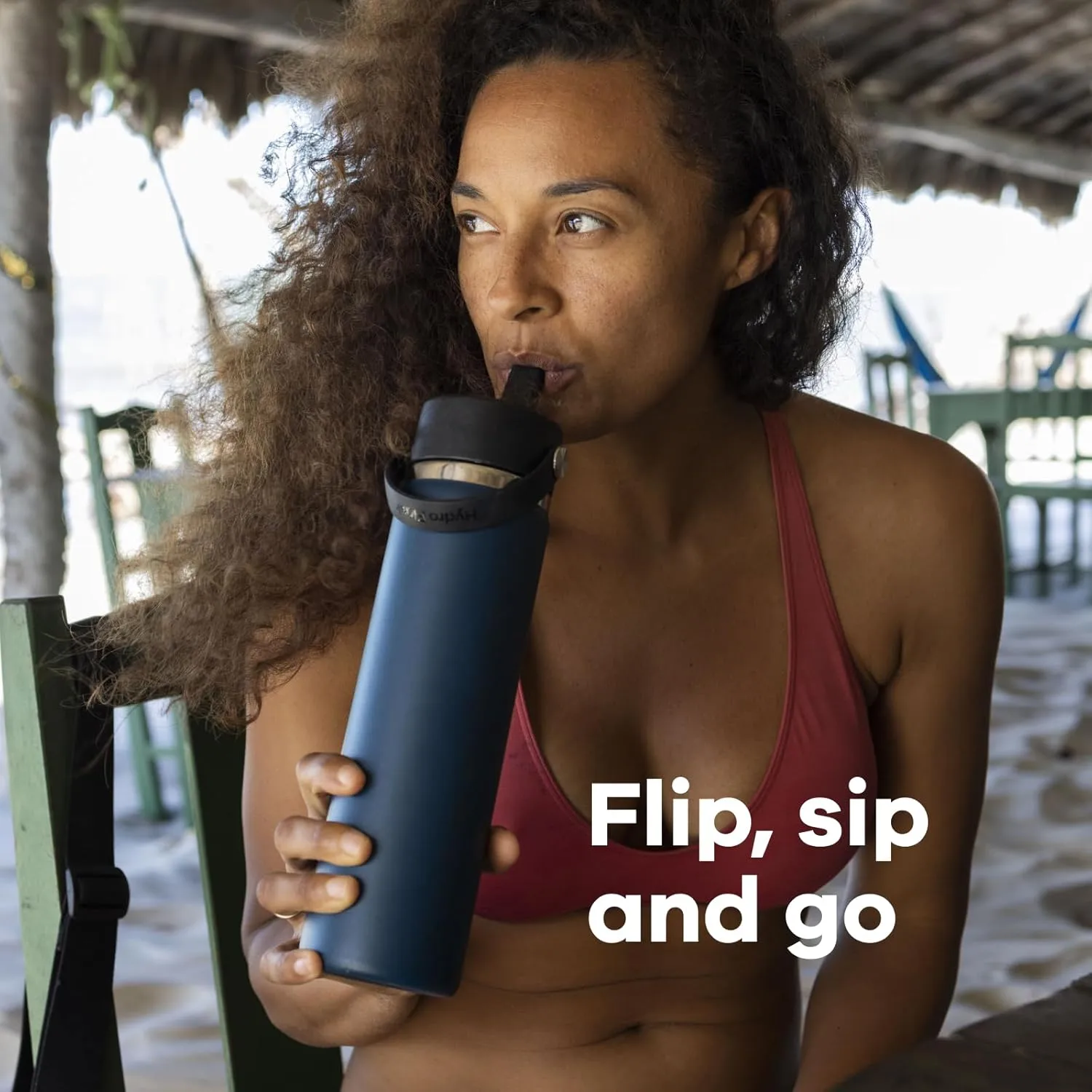 HYDRO FLASK Wide Mouth Flex Straw Cap Bottle