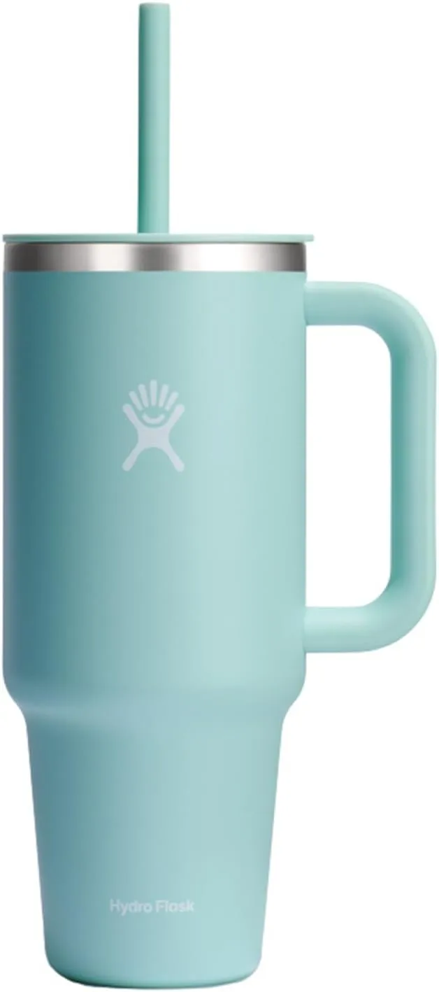 Hydro Flask Travel Tumbler with Handle, Lid and Straw - Insulated Stainless Steel