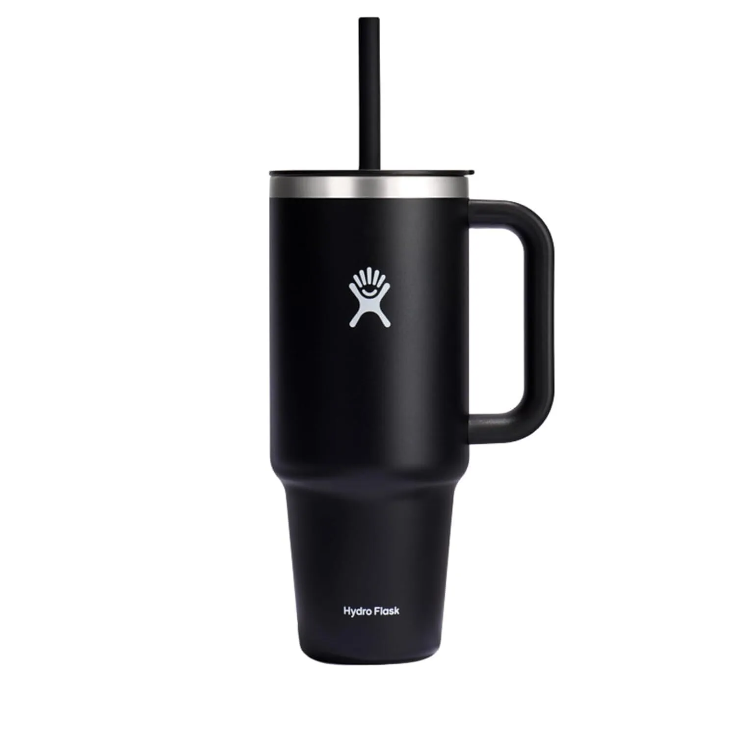 Hydro Flask Travel Tumbler with Handle, Lid and Straw - Insulated Stainless Steel
