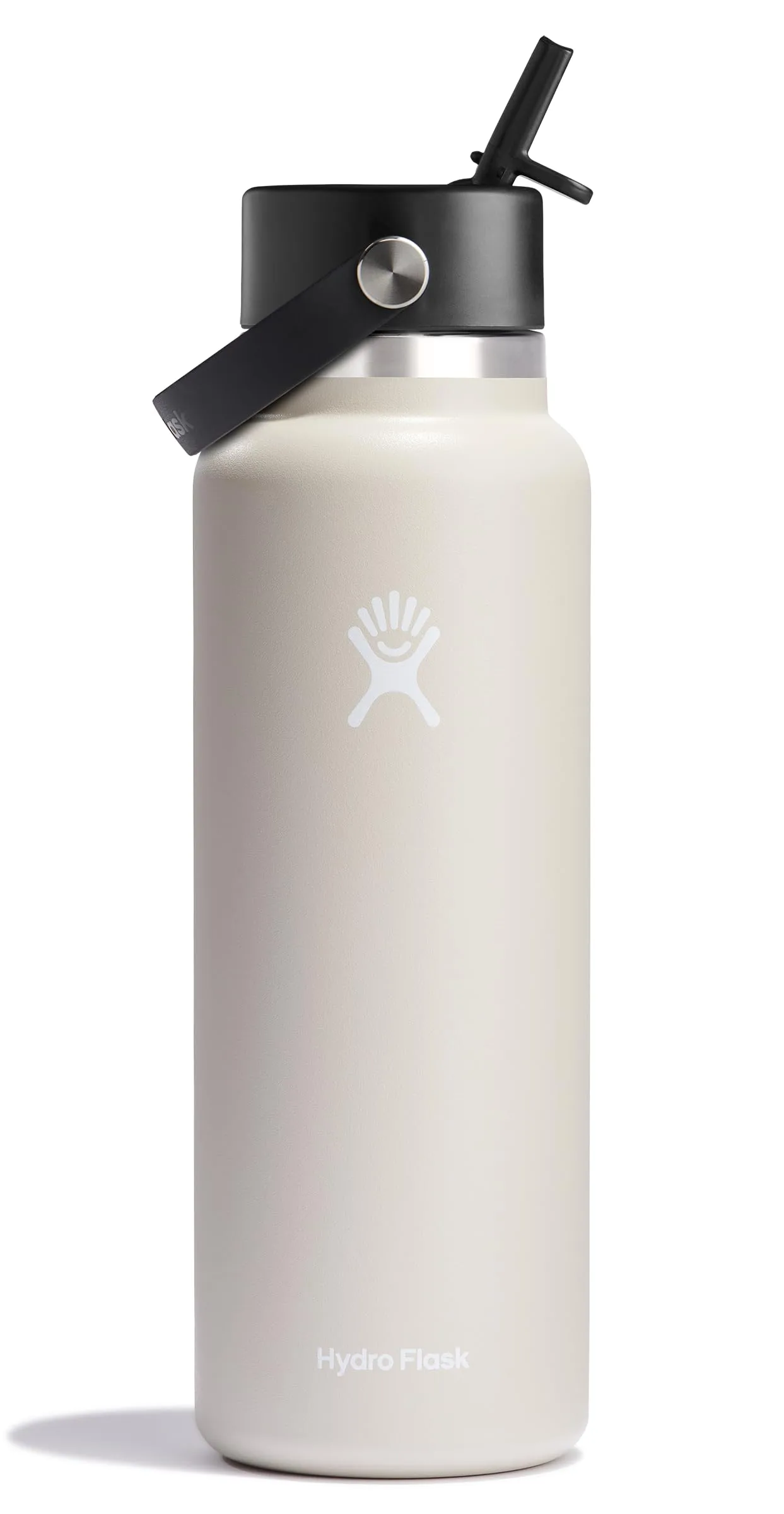 HYDRO FLASK Wide Mouth Flex Straw Cap Bottle - Insulated Stainless Steel