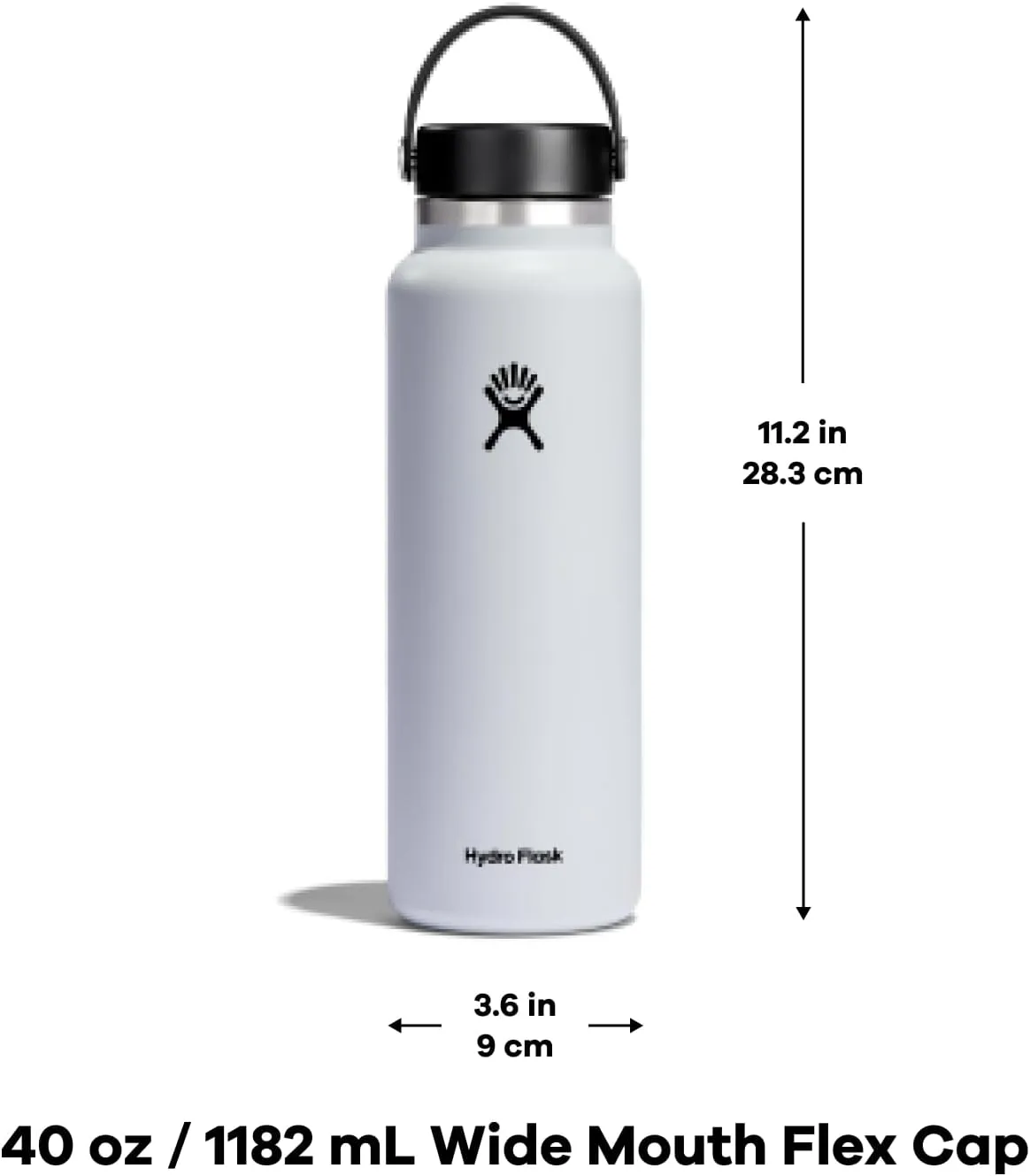HYDRO FLASK Wide Mouth Insulated Stainless Steel Bottle with Flex Cap
