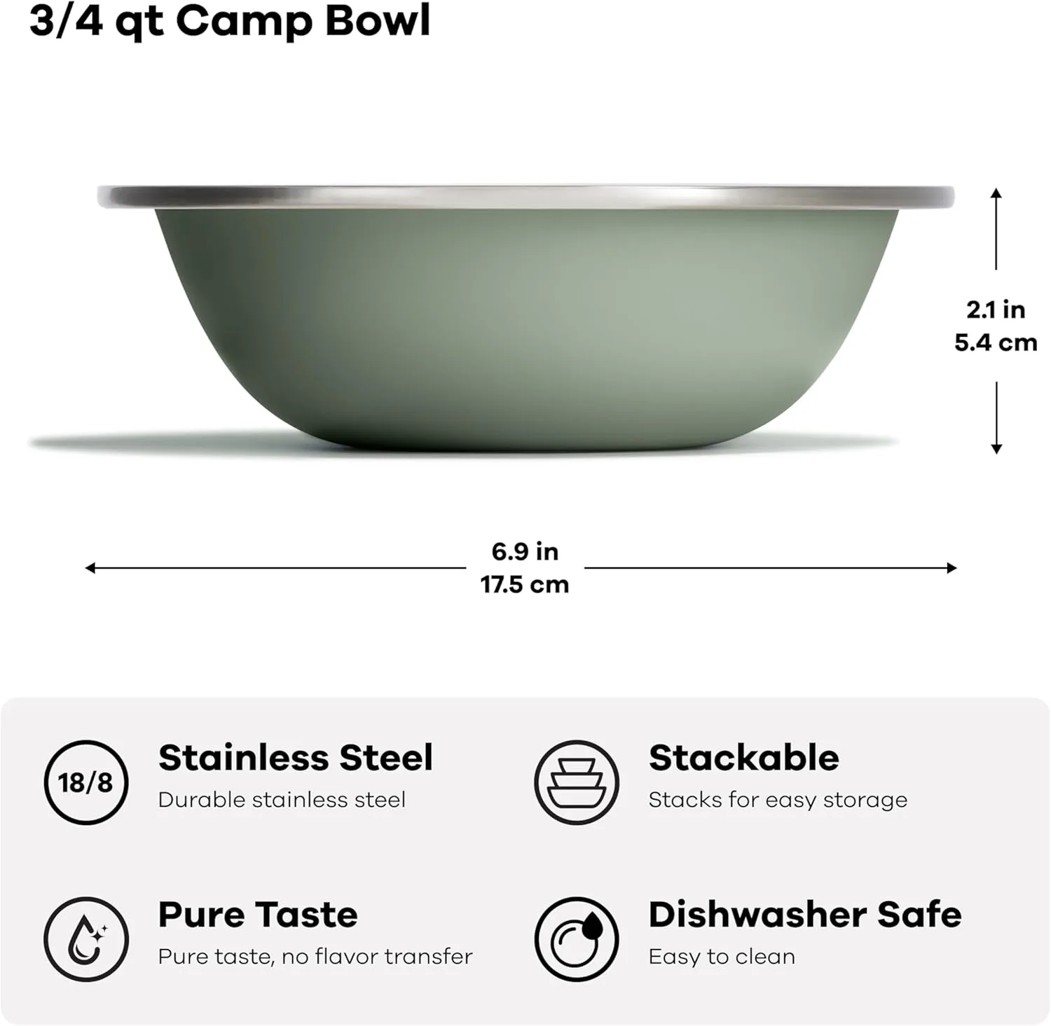 HYDRO FLASK Camp Bowl - Insulated Stainless Steel Bowl