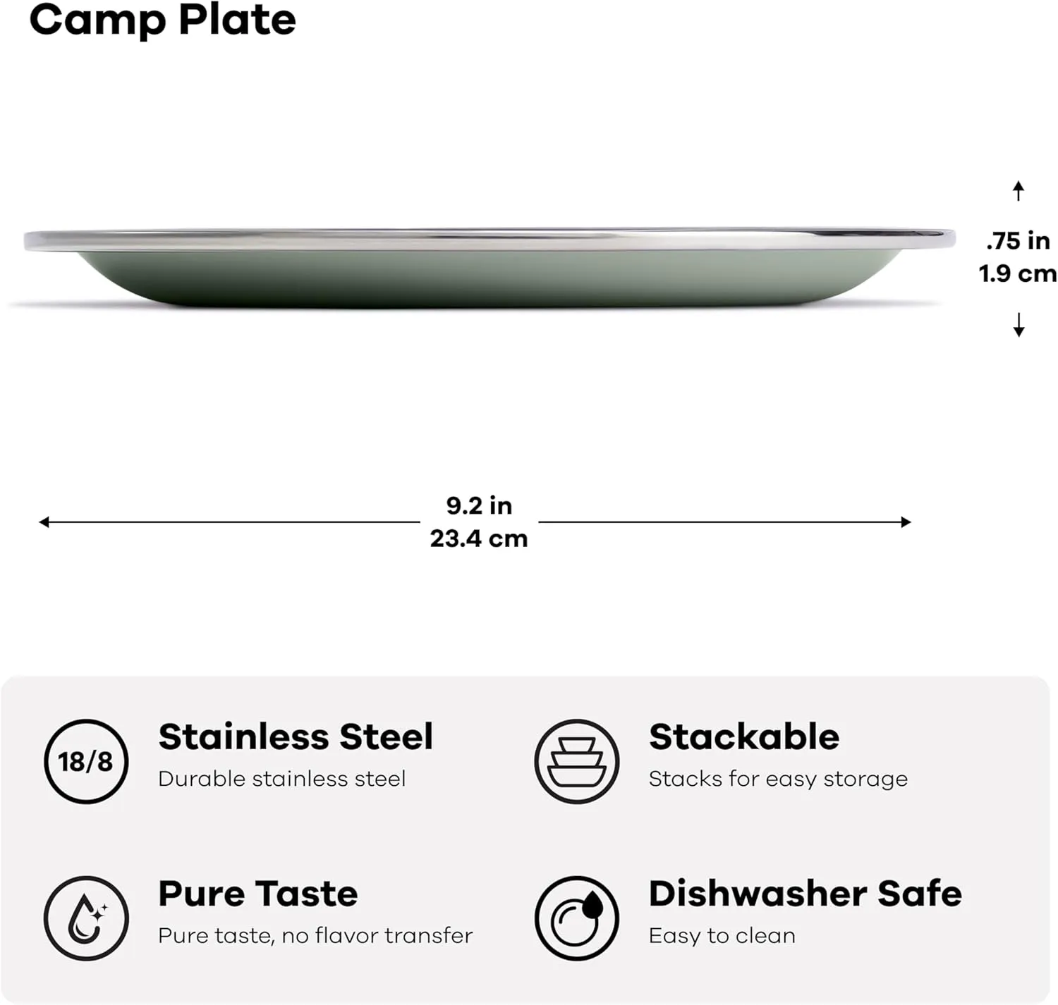 Hydro Flask Camp - Camping Outdoor Kitchen Insulated Dinnerware Cookware Plate Birch