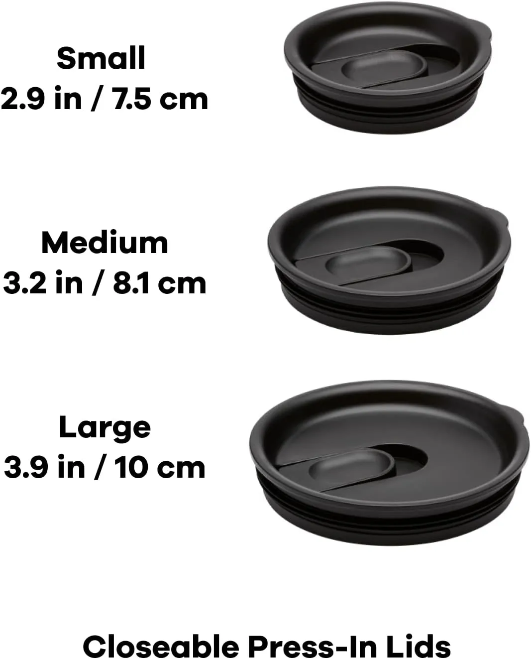 Hydro Flask Closeable Press-In Lid - Insulated for Tumblers and Mugs