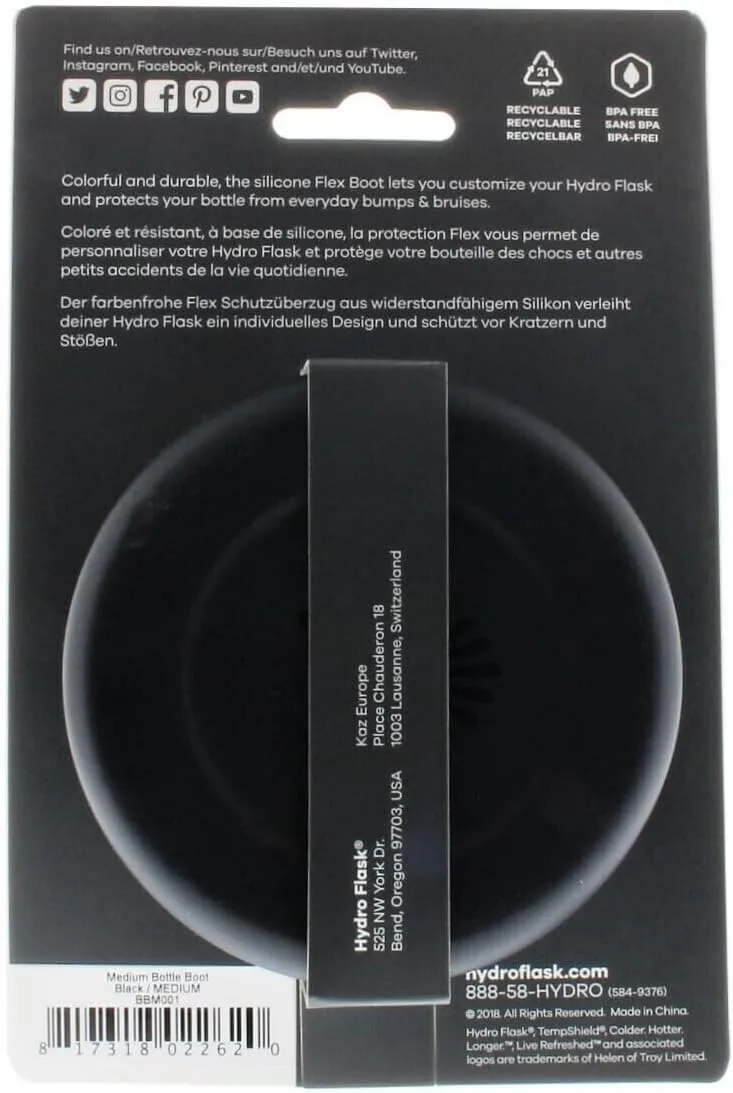 HYDRO FLASK Flex Boot Silicone Water Bottle Protector