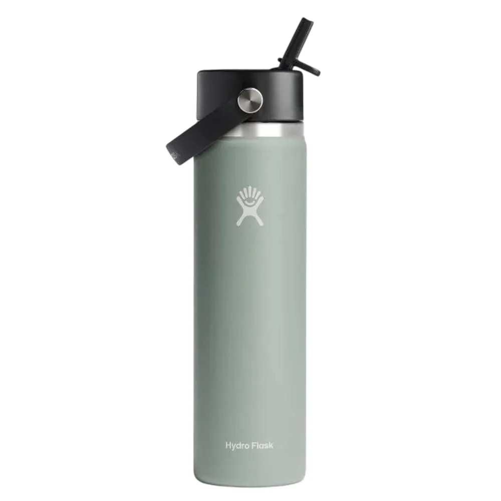 Hydro Flask Wide Mouth Flex Straw Cap Bottle - Insulated Stainless Steel