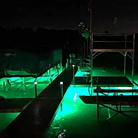 Hydro Glow DM260G 40W/120VAC Dock Mounted Fishing Light - Green