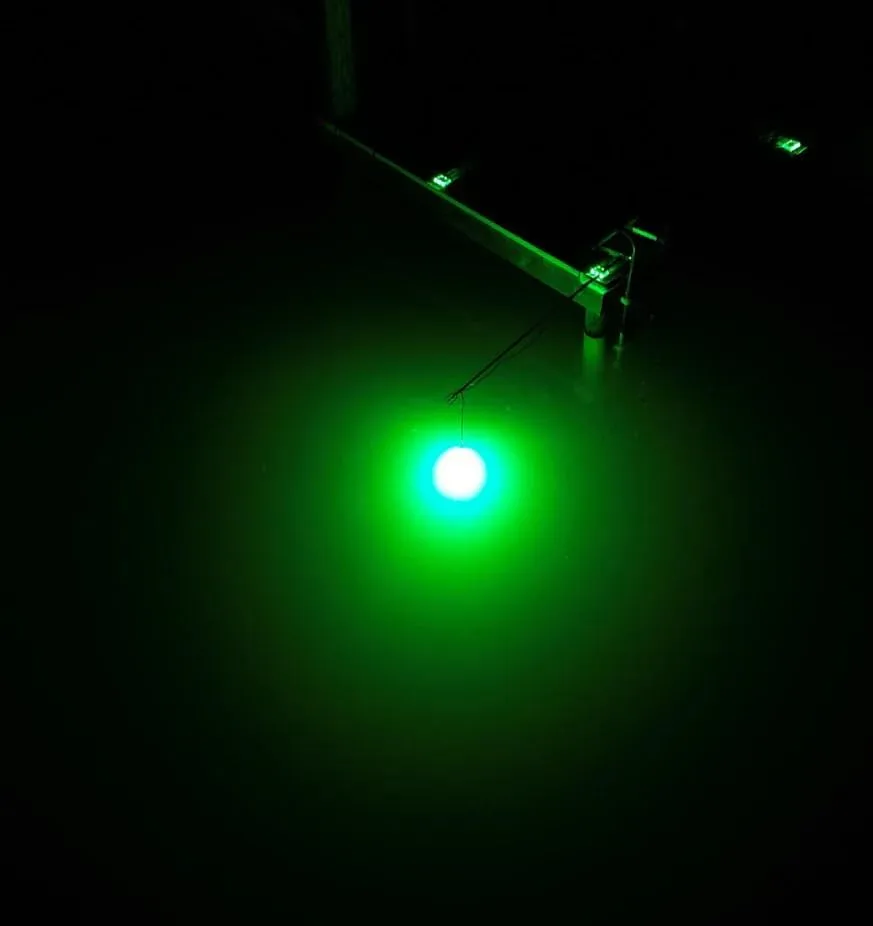 HYDRO GLOW Underwater LED Fishing Light – Green, 12V, 360° Visibility, 20 ft Cable (Made in USA)