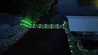 Solar Pathway Submersible LED Light, IP68 Waterproof, High-Impact Polycarbonate Body, 50-Hour Battery